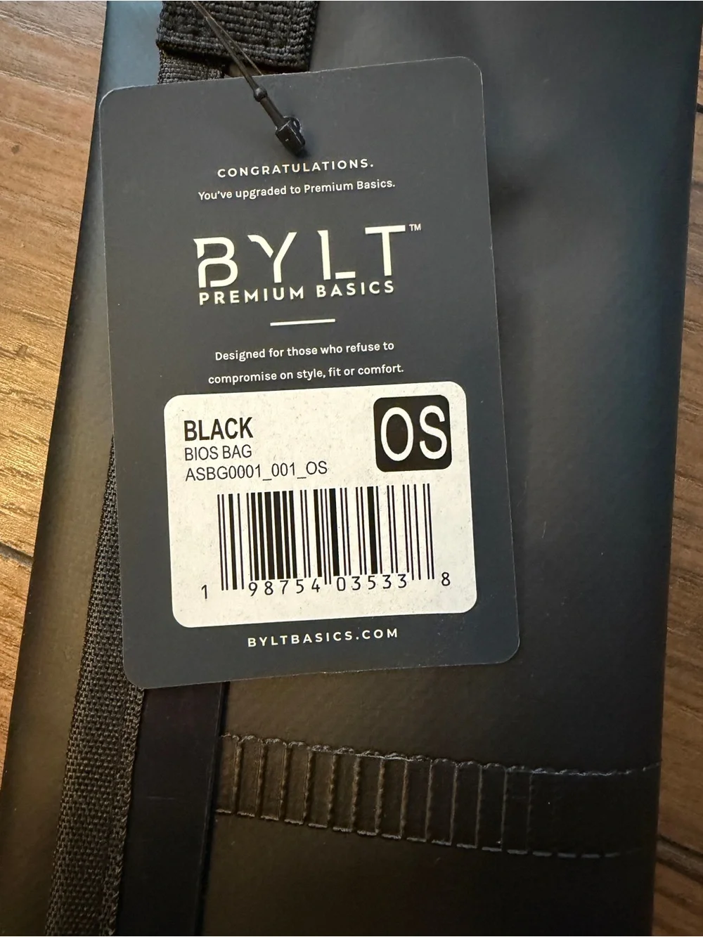 BYLT Basics Black Roll-Top Dry Duffel Bag